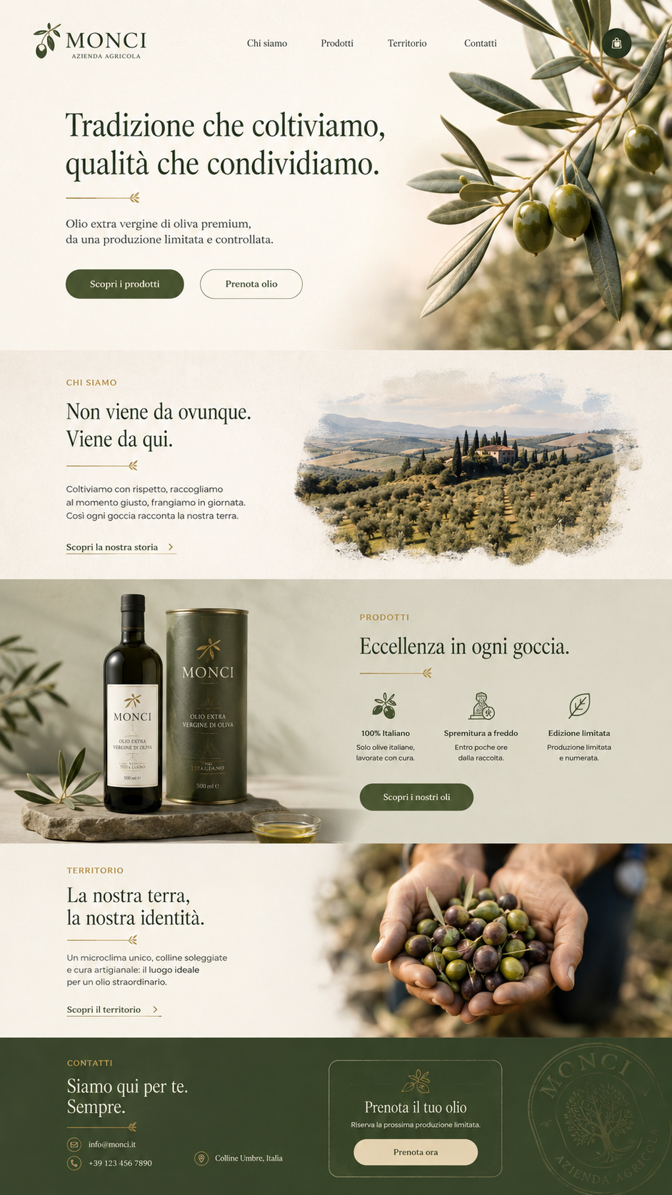 Sito realizzato per un'azienda